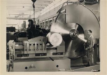(INDUSTRY) A pair of albums containing over 215 photographs from the Consolidated Machine Tools Corporation in Rochester, New York.